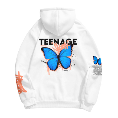 DOPEMILES - DM Teenage White Hoodie