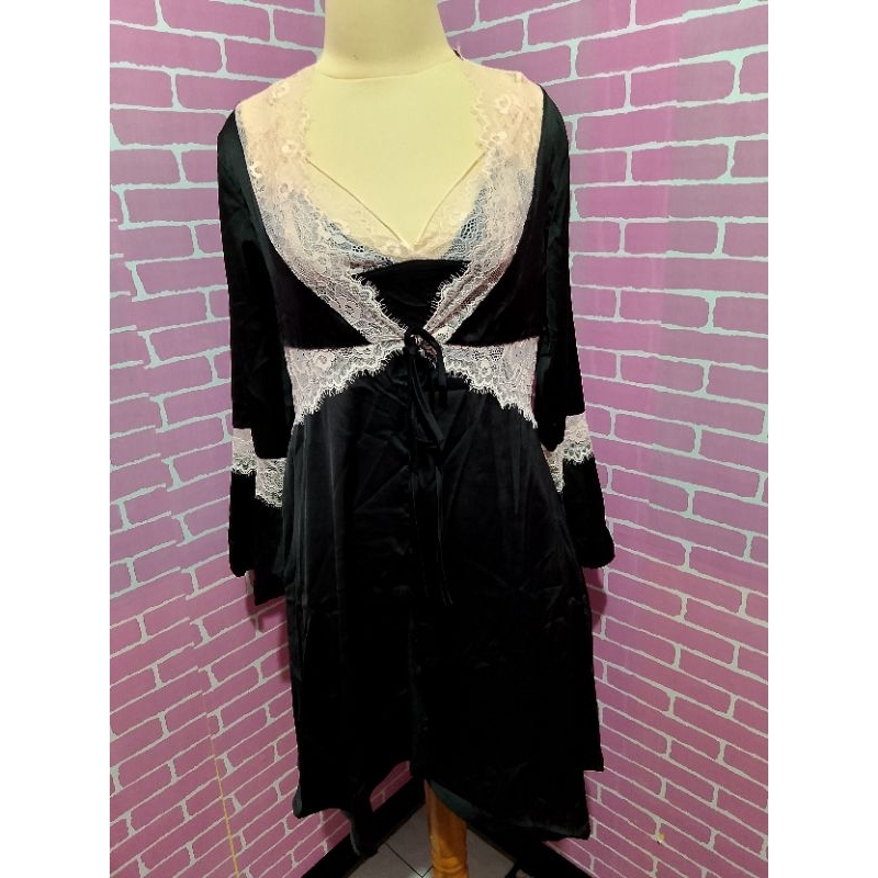 BAJU TIDUR WANITA DINAS MALAM LINGERIE SET