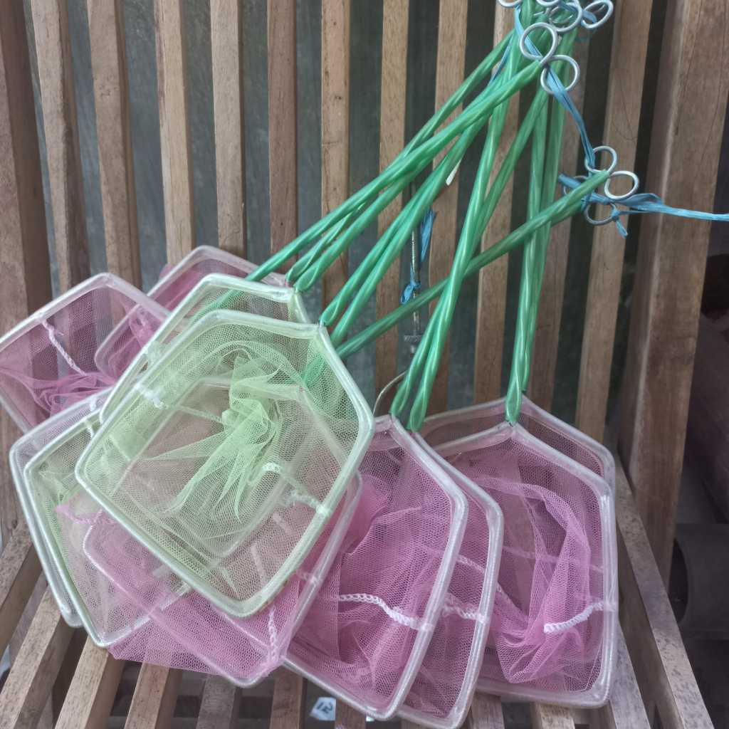 Seser/Saringan/Jaring Ikan Kecil Gagang Kawat 15cm