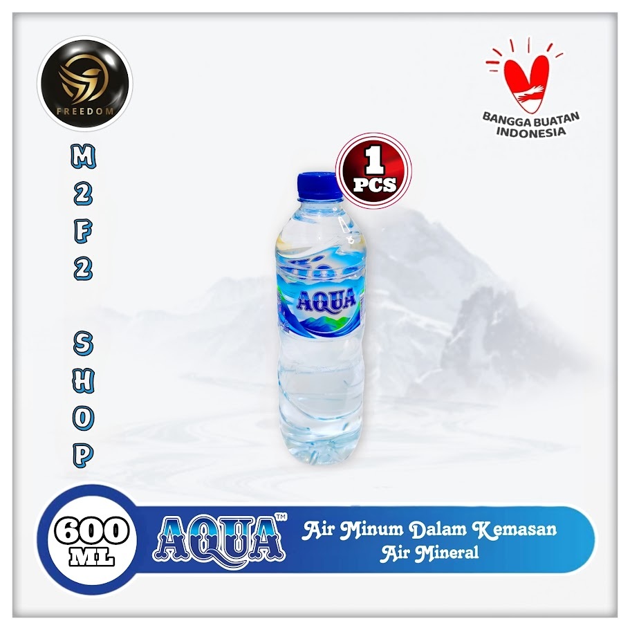 

Air Mineral Aqua Botol Tanggung Pet - 600 ml (Kemasan Satuan)