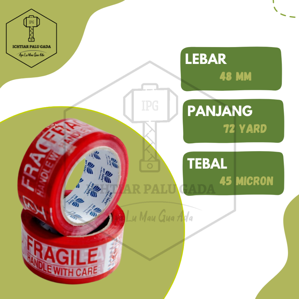 

Lakban MyTape Fragile 48 mm 72 yard