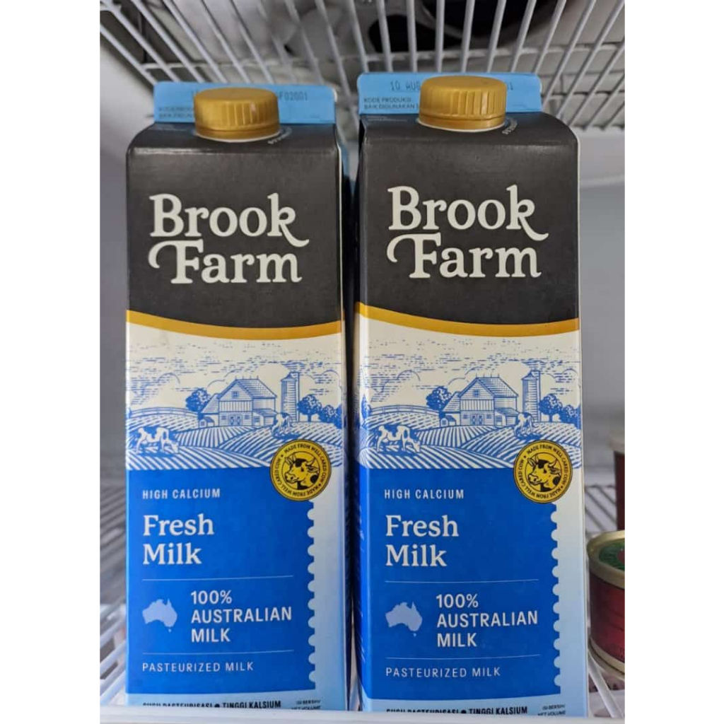 

Brook Farm Fresh Milk High Calcium Australian Pasteurized Susu Tinggi Kalsium Segar Pasteurisasi Brookfarm Cap Logo Sapi Bahan Campuran Minuman Drink Mix Ready New Stock Pekanbaru Riau Indonesia Gratis Free Bebas Ongkir COD Bayar Ditempat Ojek Gosend Grab