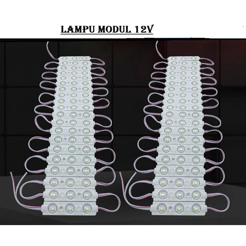 SAMSUNG LED MODUL INJEKSI 3MATA CAHAYA TERANG/LAMPU LED NEON BOX huruf timbul 3mata(MODUL BIASA)