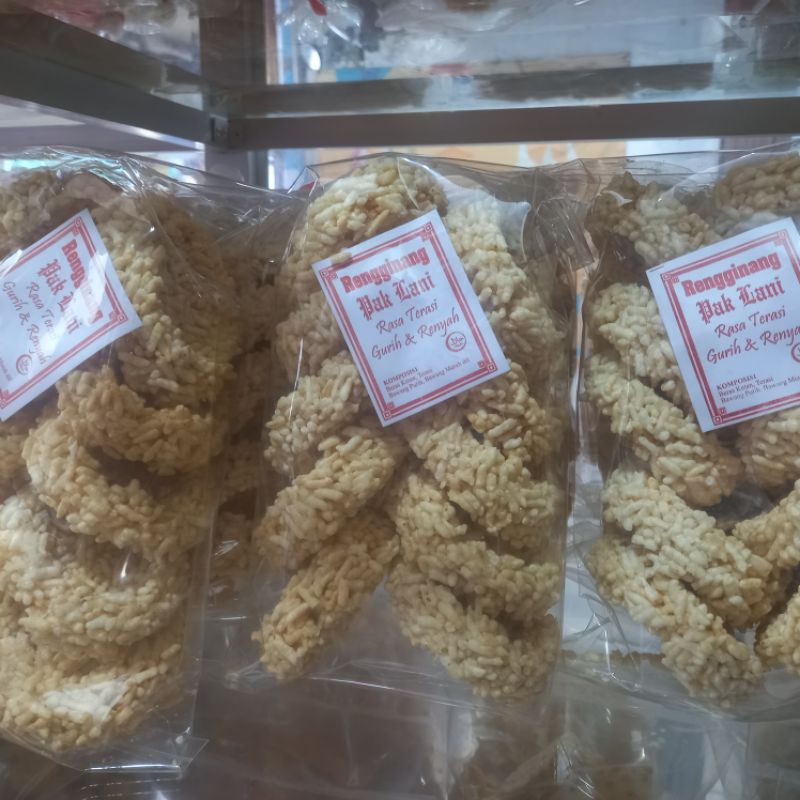 

KERUPUK RENGINANG MATANG TERASI GURIH ASIN 175GRAM/CEMILAN KILOAN