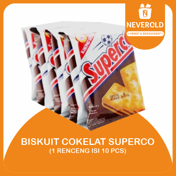 

SUPERCO BISCUIT CHOCOLATE 1 RENCENG ISI 10