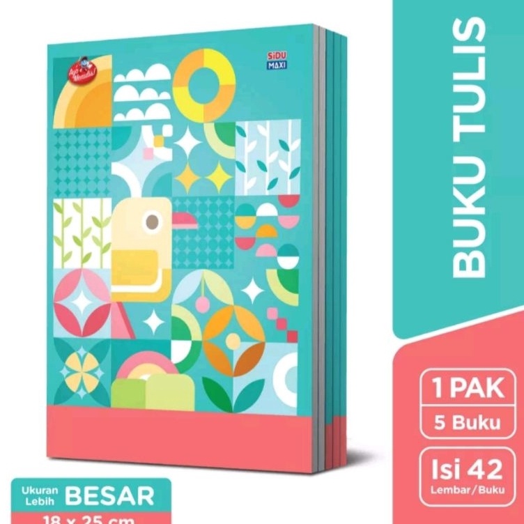 

KODE M3W8 Buku Tulis Boxy SIDU MAXI 1 Pack 5 Buku