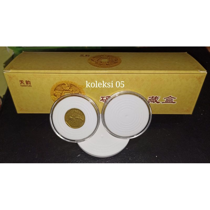 kapsul koin plus busa ukuran 17,22,27,32,37,46 mm