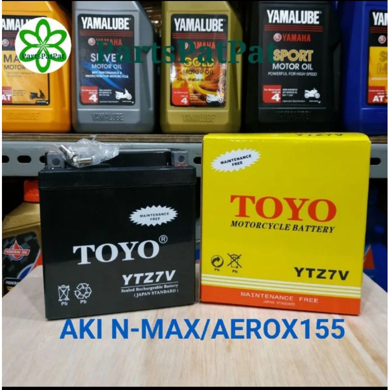 AKI NMAX N-MAX AEROX155 YTZ7V TOYO ACCU TOYO YTZ7V YTZ-7V YT-Z7V