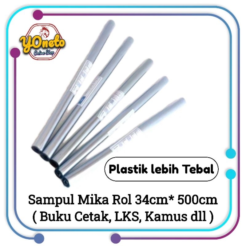

Sampul Mika Rol 34cm * 500cm (Untuk LKS/ Buku Cetak/Kamus)