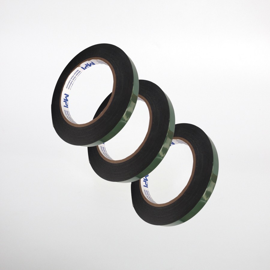 

Double Foam Tape 12mm Master Pack Indonesia Hitam Release Hijau 12mmx5Meter
