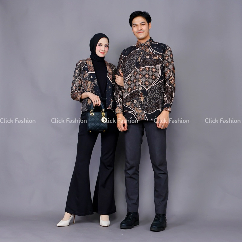 (NEW ARRIVAL) COUPLE OUTER DAN KEMEJA / BATIK COUPLE/ OUTER BATIK/ OUTER BATIK WANITA/ BLAZER BATIK 