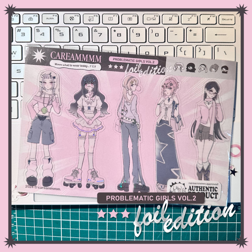 

Caream - Problematic Girls Vol. 2 Foil Ed. A5 Sticker Sheet [ ORIGINAL ]