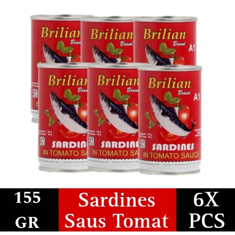 

( 6 PCS ) PAKET PROMO SARDEN BRILIAN 155gr MURAH