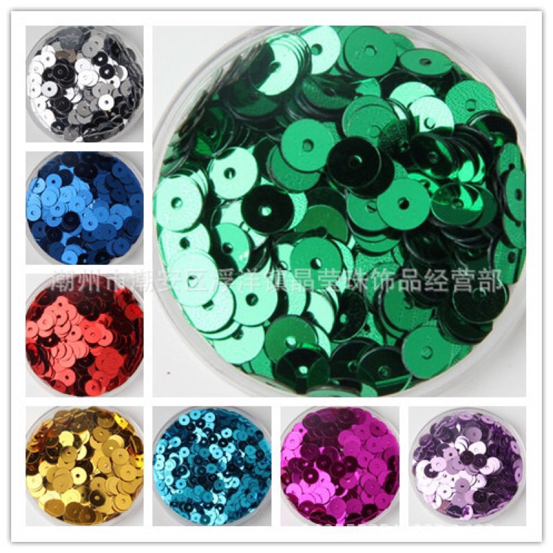 10Gram payet piring 4mm payet sequin payet datar flat