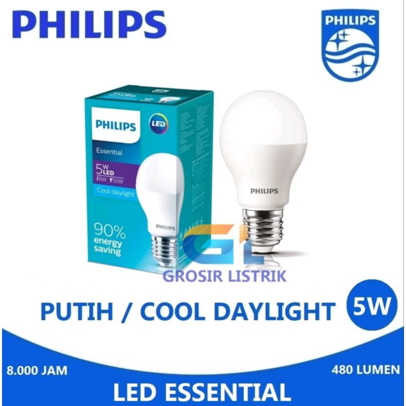 LAMPU PHILIP LED 5 WATT