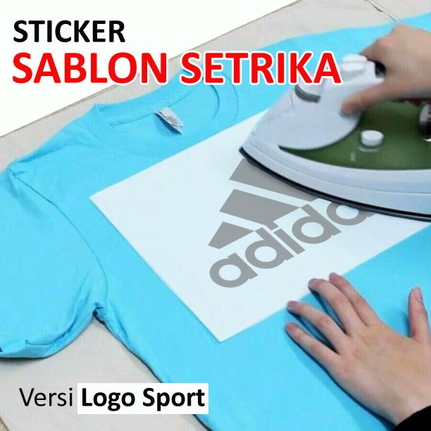 Sticker Sablon Kain Kaos Versi Logo Sport