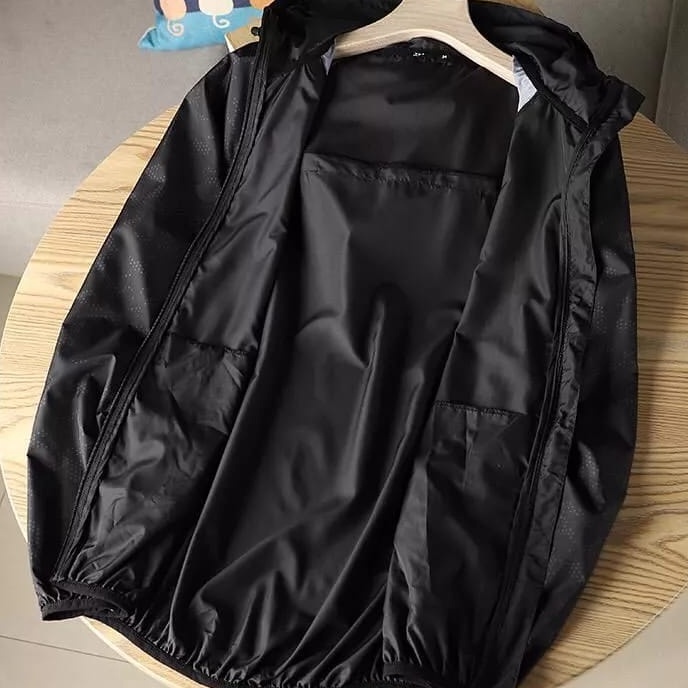 Mega READY Jacket Olahraga Parasut Waterproof Sauna Suit Outdoor Hiking Sportwear Anti UV Saku Resle