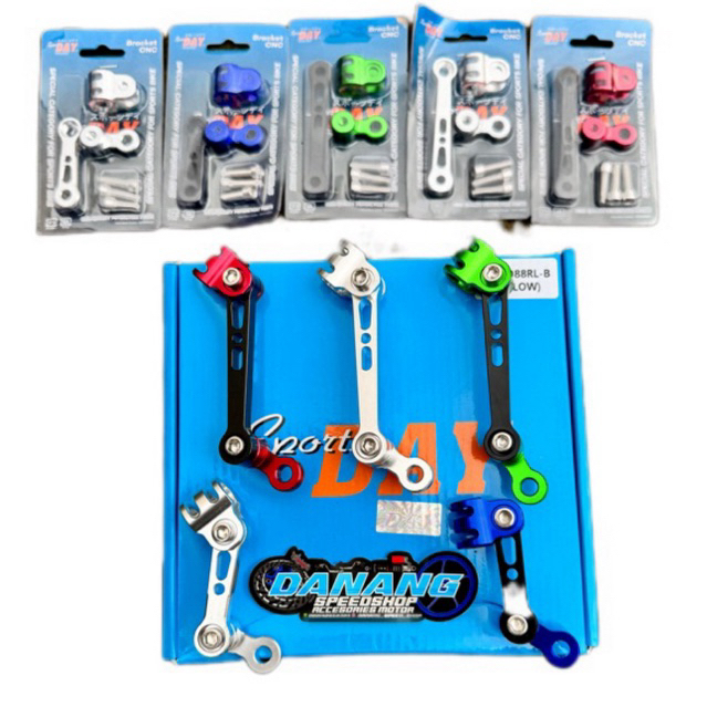Breket Selang Rem Depan Full CNC Sports DAY Model M1 Speed Almini Tebal New Model Universal Fiz r Ve