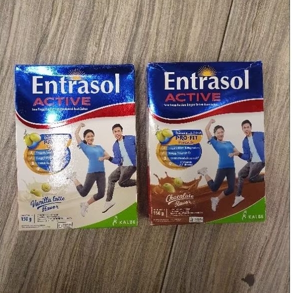 

Entrasol ACTIVE susu 19-49 tahun COKLAT / VANILA 150gr