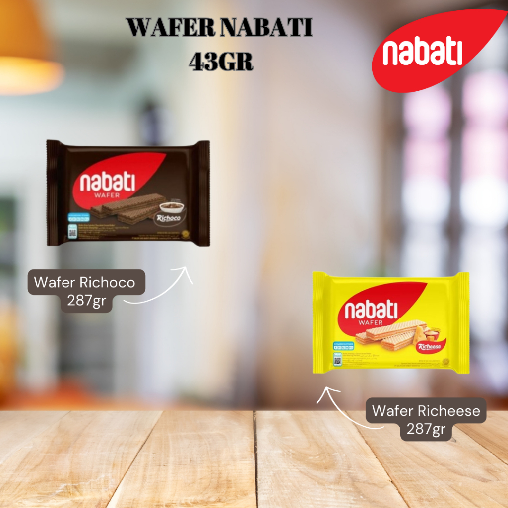 

MURAH WAFER NABATI 43gram RICHEESE DAN RICHOCO