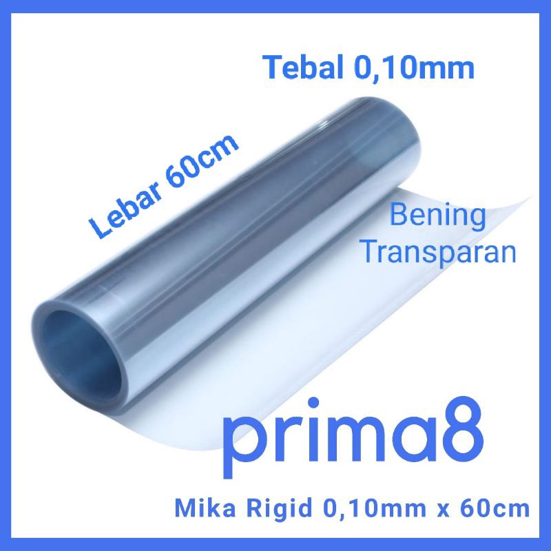 

KILAT Plastik Mika Kaku Rigid Rigit PVC Clear Bening Ukuran Tertipis Tebal 1 1 1 mm Lebar 6 cm Meteran