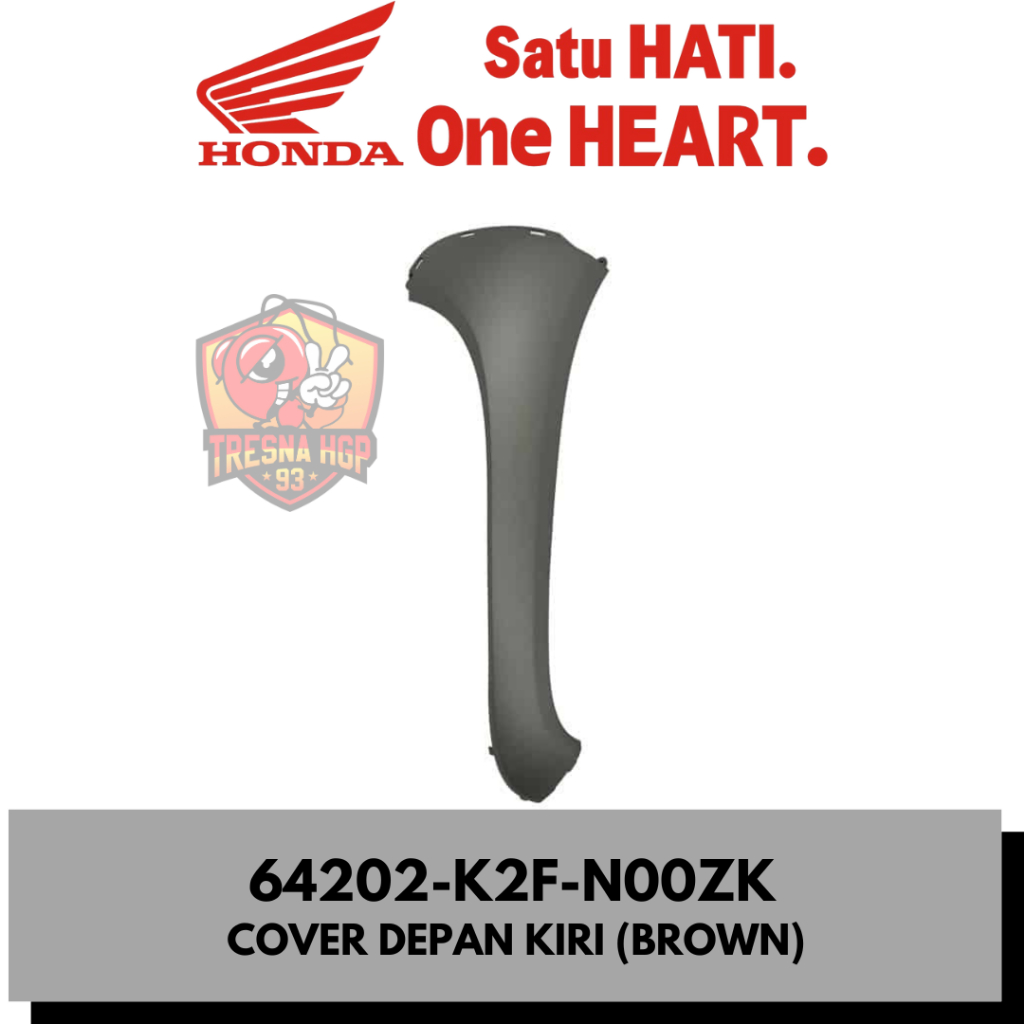 64202-K2F-N00ZK COVER DEPAN KIRI BROWN SCOOPY ESP K2F ORIGINAL | COVER R FRONT 64202K2FN00ZK
