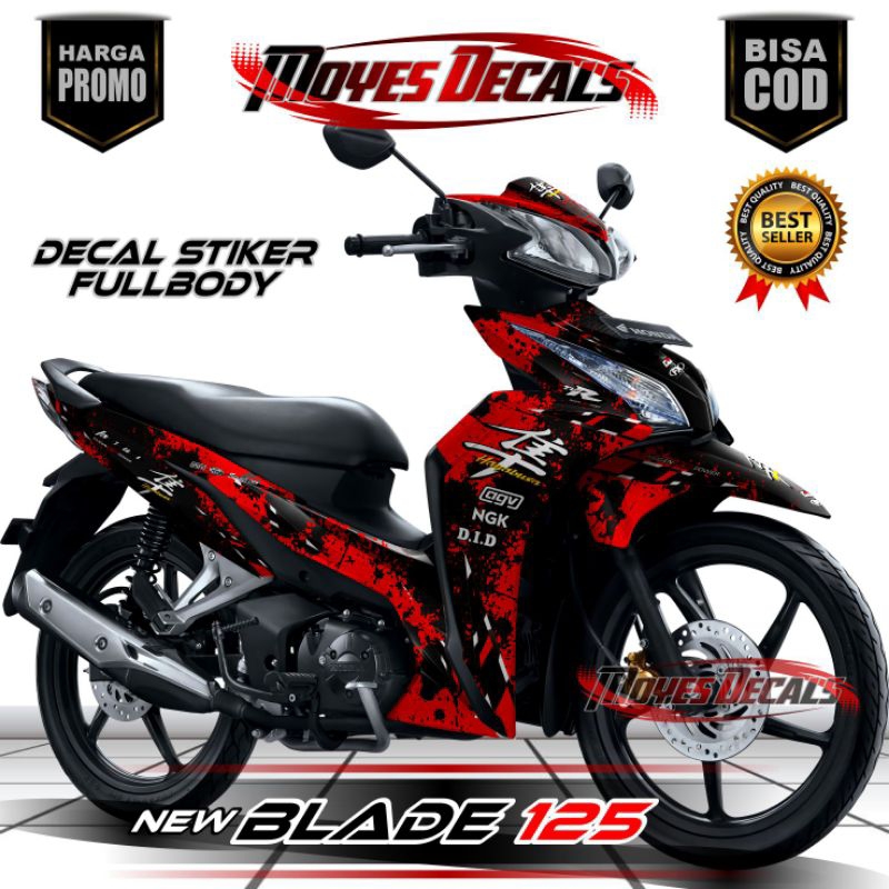 Decal Honda New BLADE 125 Stiker Full Body //Variasi Hayabusa