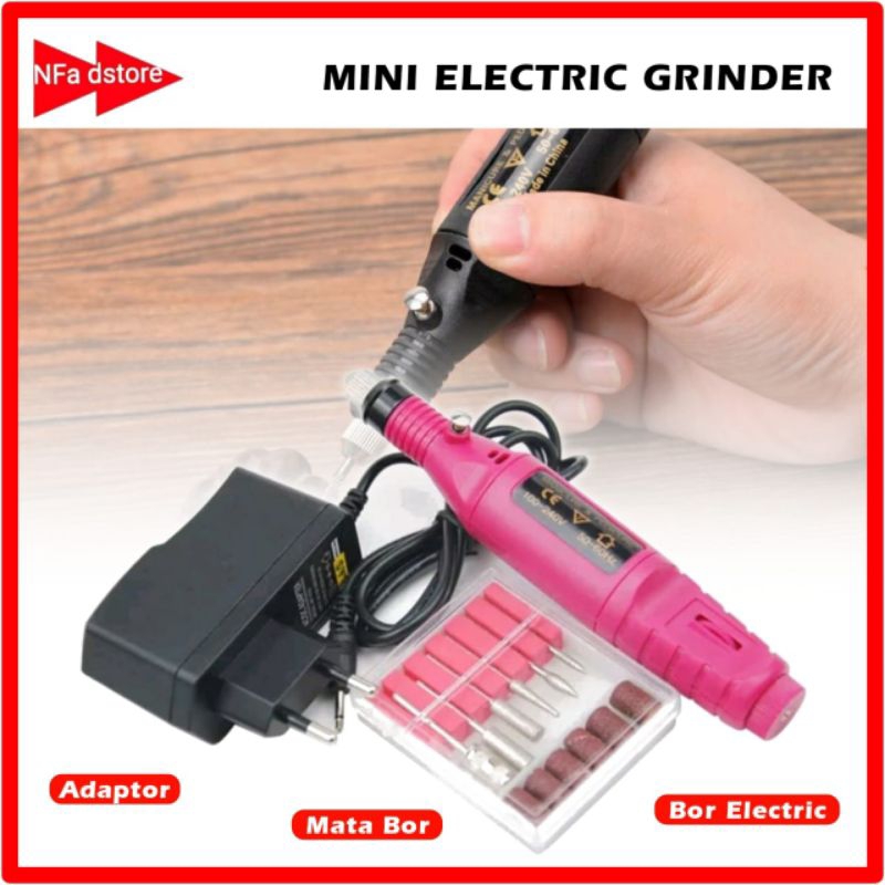 Bor Mini / Alat Ukir Grafir / Gerinda Listrik Mini
