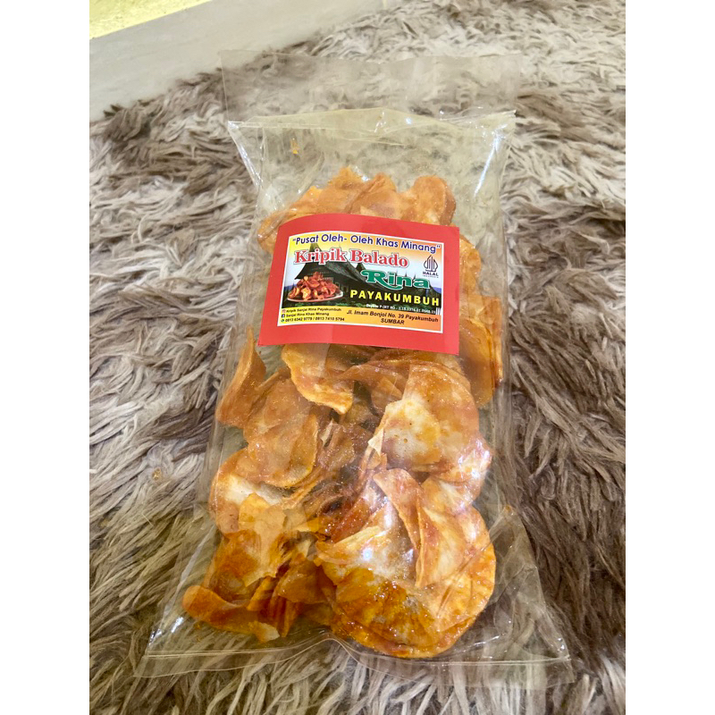 

Keripik singkong balado bulat sanjai