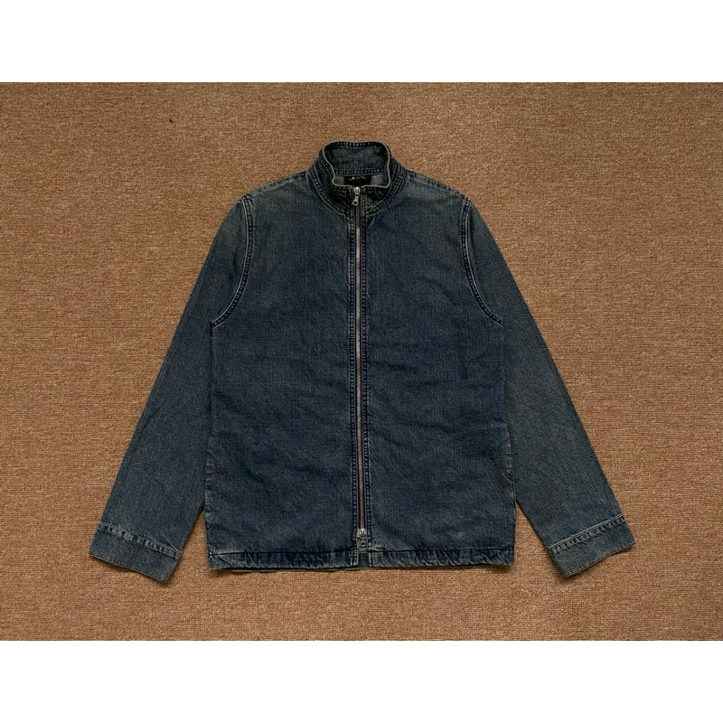 Vintage 90s A.P.C. Denim Zipper Riders jacket