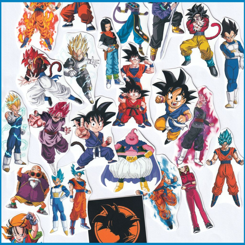 

25 PCS STICKER PACK DRAGON BALL - STIKER LAPTOP, AKSESORIS HP, HELM, TUMBLER