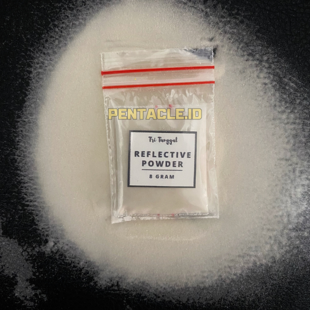 

8gr Serbuk Reflective Putih Serbuk Pantulan Cahaya Bubuk Reflektif Reflective Powder White Resin Clear Sablon Plastisol Tinta Sablon Glow Screen Mesh Kualitas Bagus Prakarya Seni Art Toko Murah Termurah Kualitas Terbaik Pentacle Malang