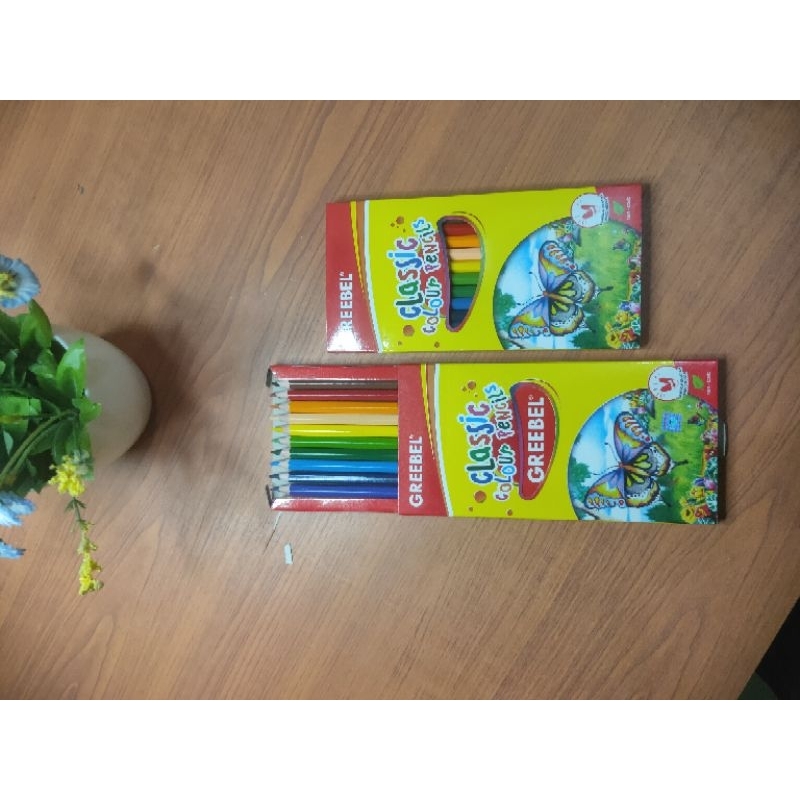 

Pensil Warna, Panjang 12 warna, Pencils Coulor, Greebel