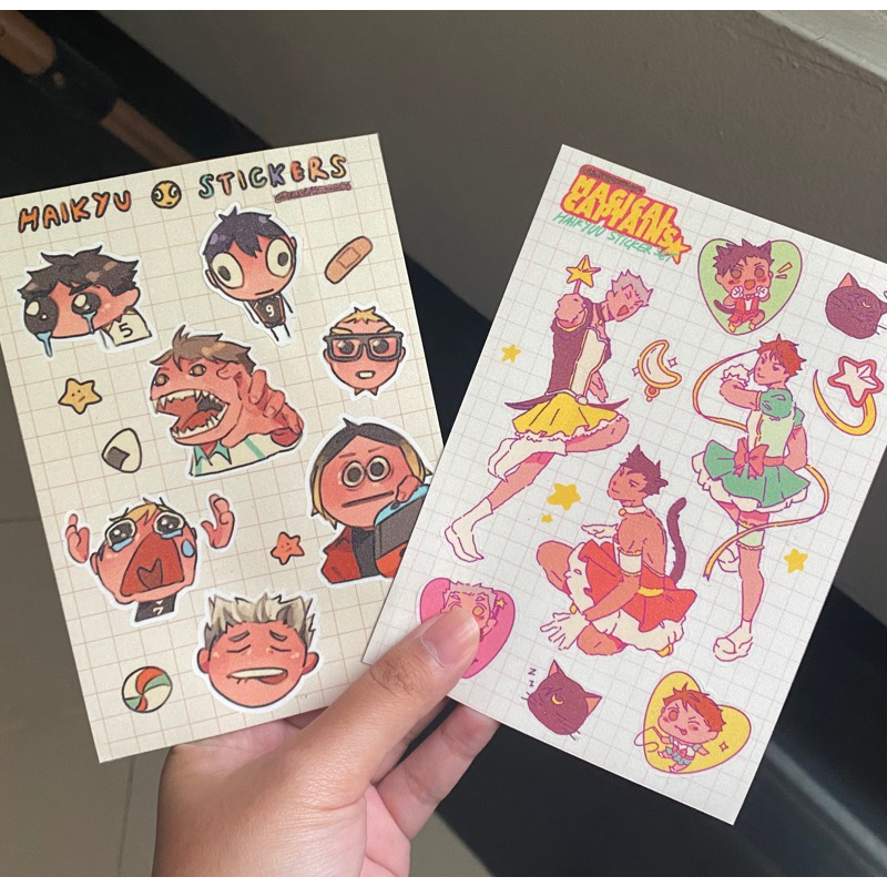 

Haikyuu A6 Sticker Sheets (art by Moddleoddie)