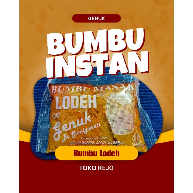 Bumbu Masak Instan Masakan Sayur Lodeh, Bumbu Masak Lodeh, Bumbu Masak Instan