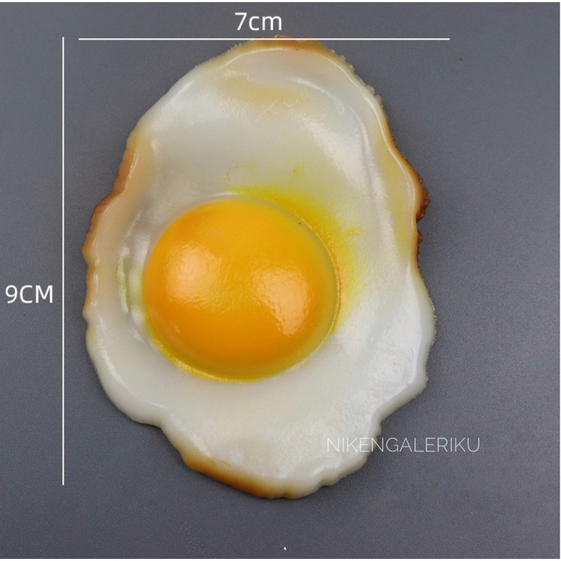 TELUR CEPLOK ARTIFICIAL - TELUR PALSU UTK DEKORASI/MAINAN