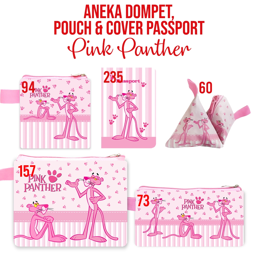

Pink Panther Mini Wallet Case Pouch Sling Bag Tas Selempang Mouse Pad Cover Passport