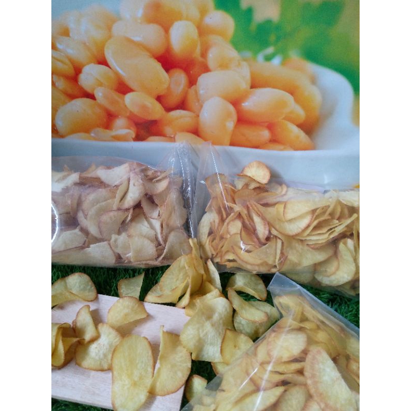 

KERIPIK SINGKONG RENYAH GURIH ANEKA VARIAN RASA SUDAH LABEL HALAL DAN P-IRT 250 Gram