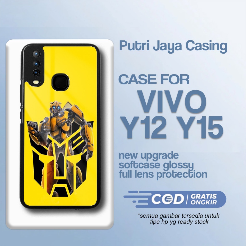 Case Vivo Y12 Y15 Terbaru - Casing Vivo Y12 Y15 - Motif Robbot01 - Hardcase Premium Glossy - Softcas