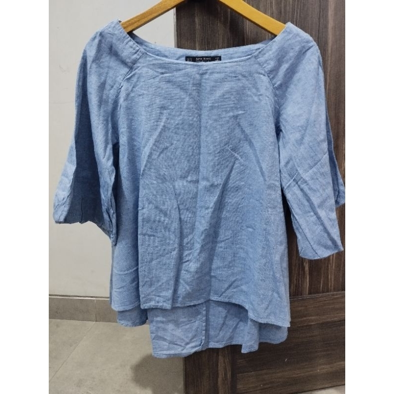 ZARA BASIC DENIM SHIRT MADE IN TURKEY