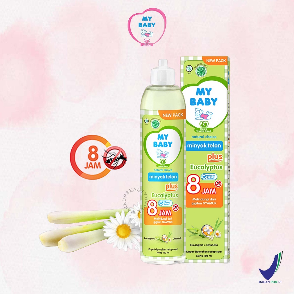 

EKSTRA PROMO MY BABY Minyak Telon Plus Eucalyptus 3ml 6ml 9ml 15ml Minyak Bayi Anti Nyamuk 8 Jam