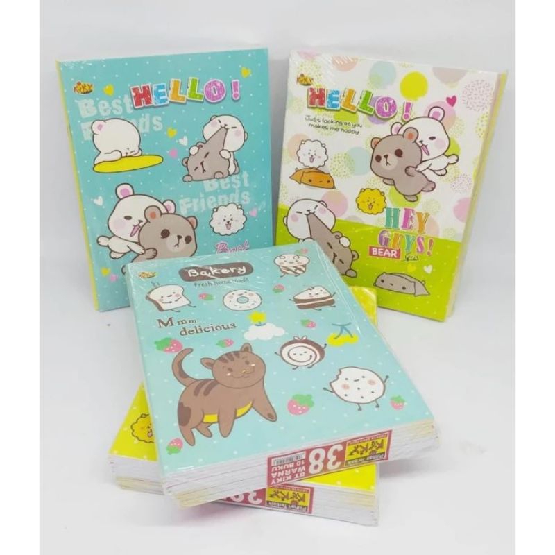

Buku Tulis Kiky 38 Lembar (1 pak=10pcs)
