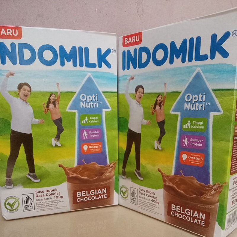 

SUSU BUBUK INDOMILK Opti nutri™ BELGIAN CHOCOLATE™ 400gr