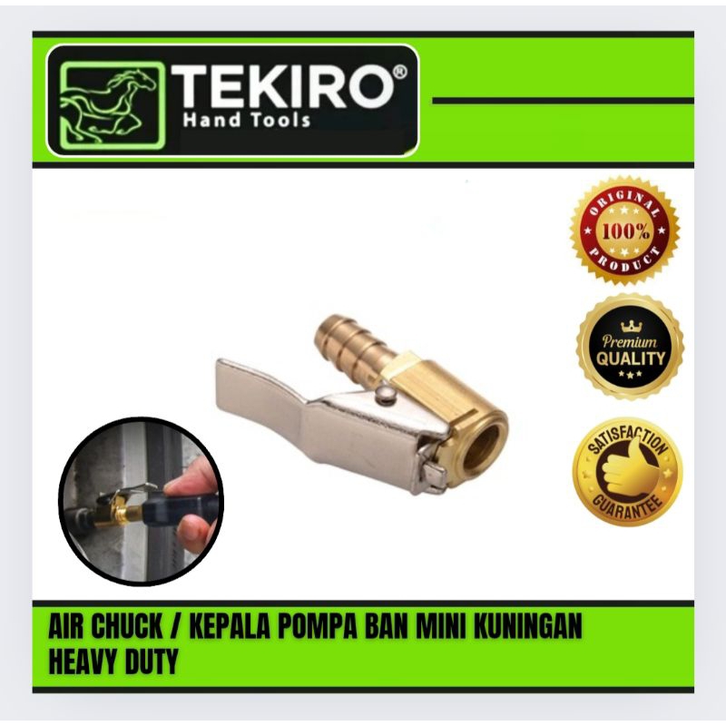 Air Chuck Alat Isi Angin Ban Kepala Pompa Ban Mobil Motor 2" TEKIRO