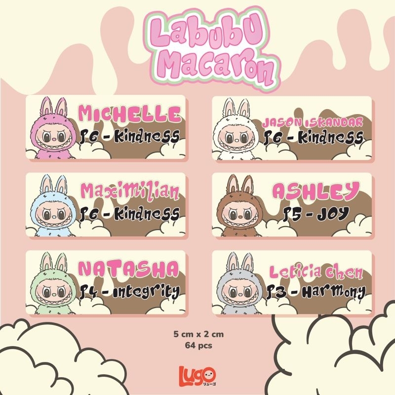

LABUBU MACARON STICKER NAMA ANAK SEKOLAH