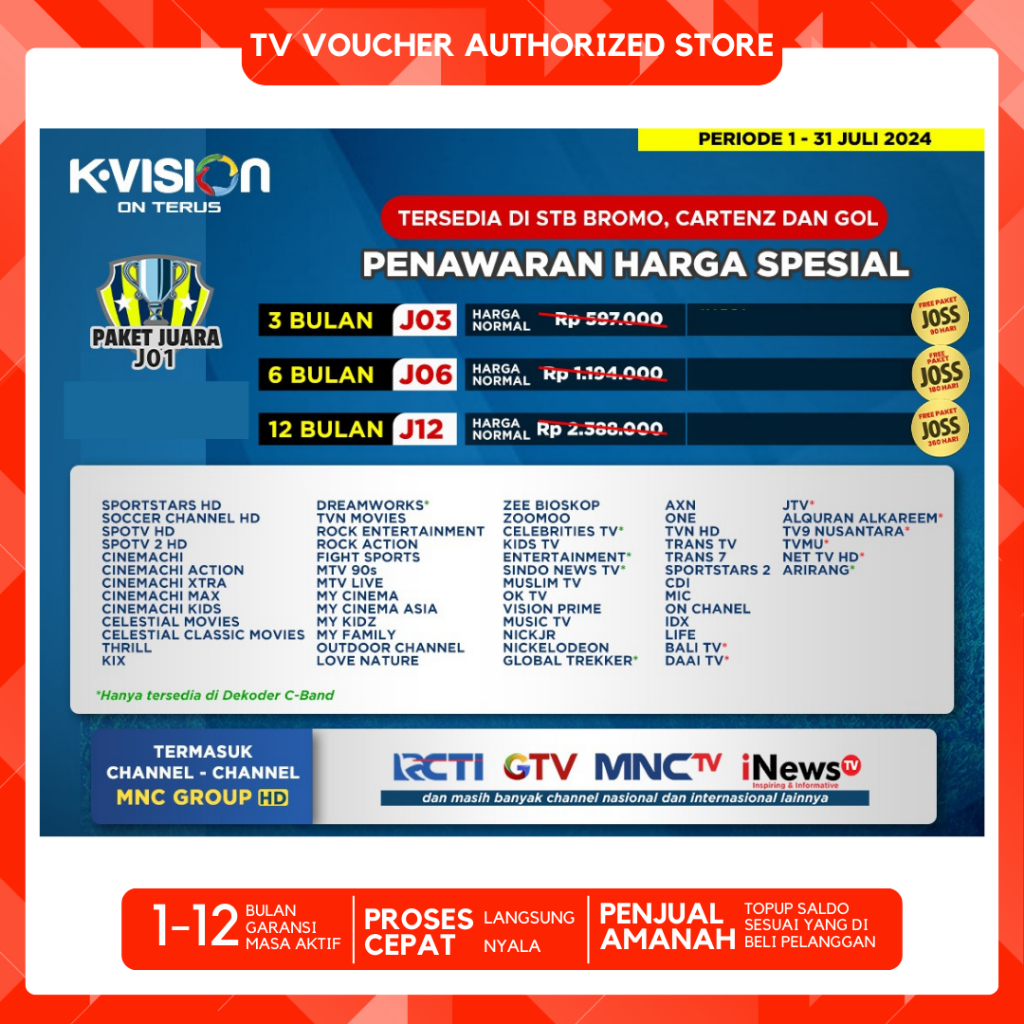 Paket JUARA J01 Kvision 30 HR K-VISION