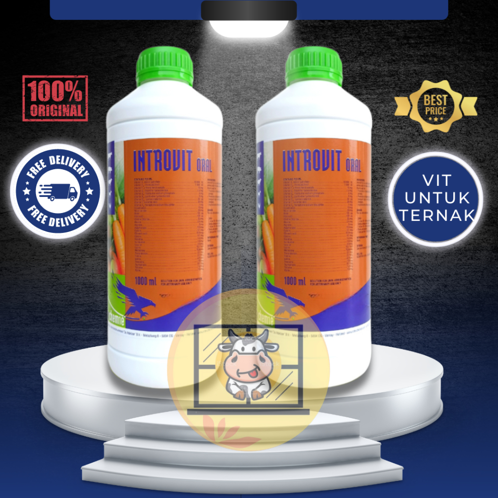 INTROVIT ORAL 1 Liter Multivitamin & Asam Amino Mempercepat Pertumbuhan dan Meningkatkan Produksi He