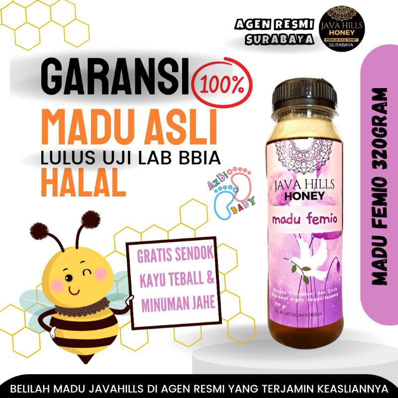 

MADU FEMIO JAVAHILLS ASLI 100% keputihan lancar haidh miom kista program hamil JAVA HILLS HONEY MUMTAZ JAVA HERBA MADU cewek 320 GRAM bisa cod bayar ditempat