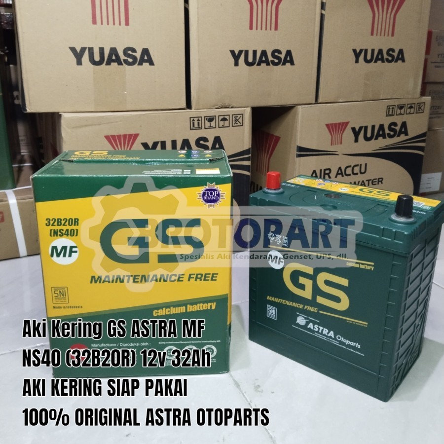 Aki Mobil Kering Toyota Avanza, Rush, Raum Accu GS ASTRA NS40 MF 32Ah