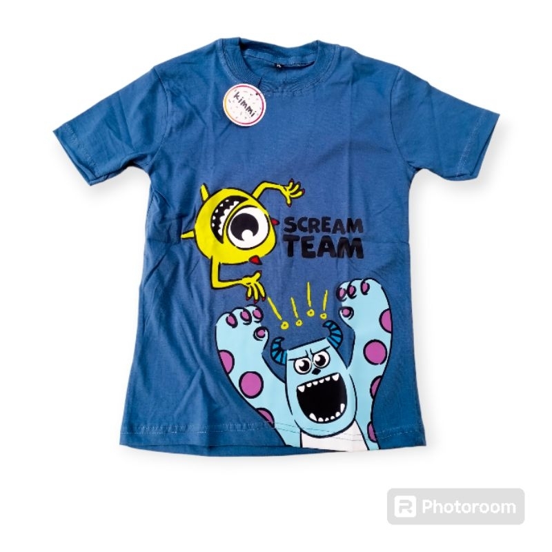 Baju Anak Laki-Laki | Kaos distro anak karakter warna biru